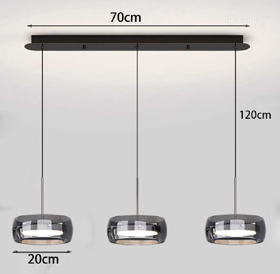 Naujas pakabinamas LED šviestuvas 3000k 30w - nuotraukos Nr. 7