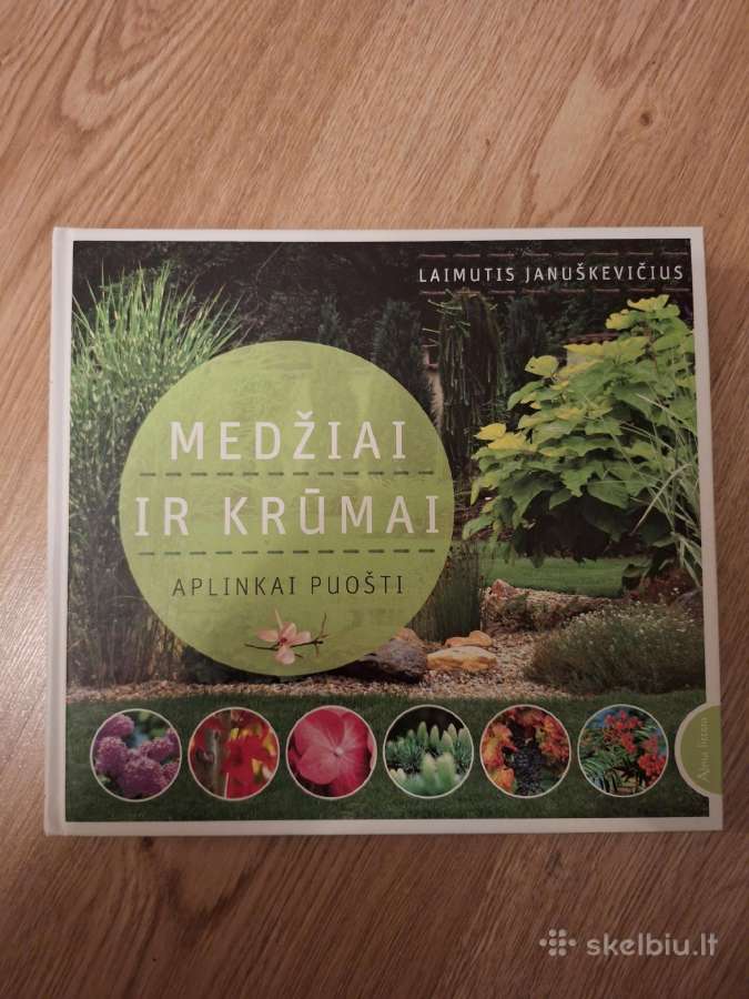 Medžiai ir krūmai aplinkai puošti.