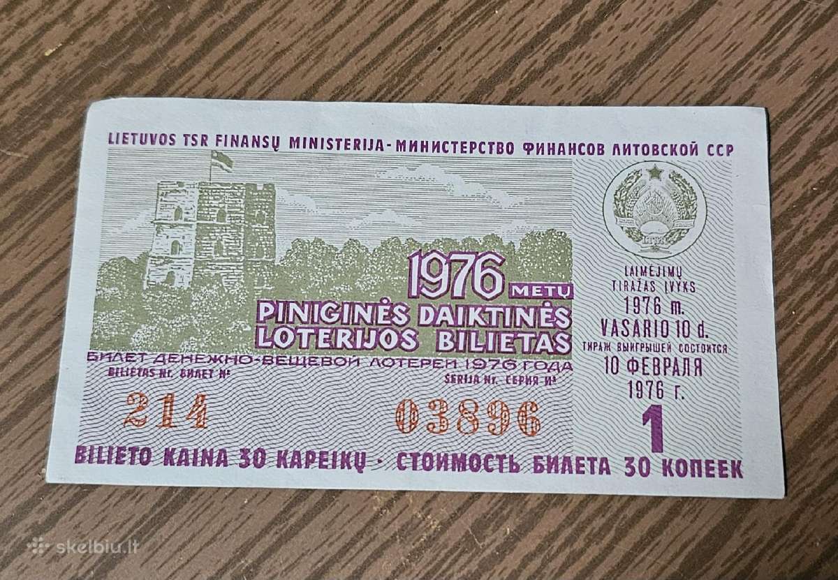 Loterijos bilietai - nuotraukos Nr. 8