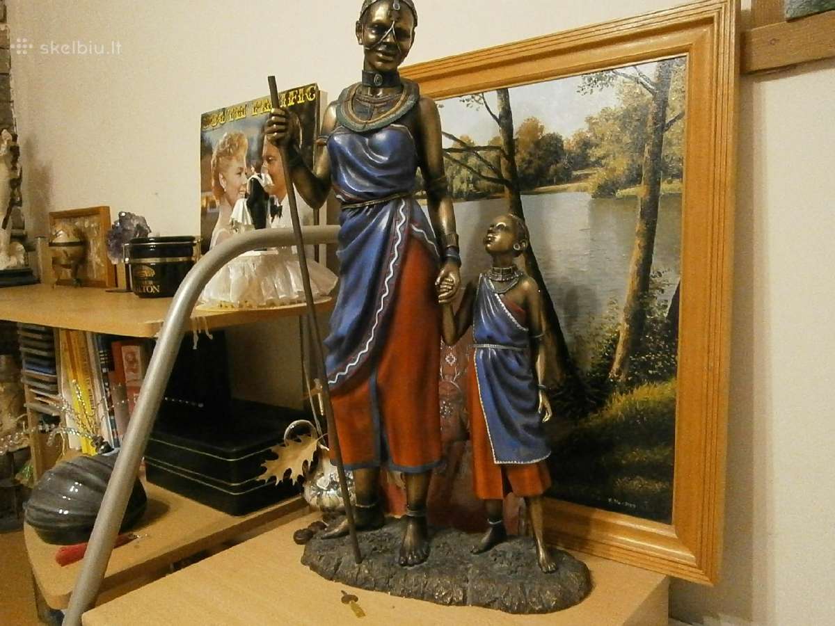 Afrikietiška skulptūra - nuotraukos Nr. 2