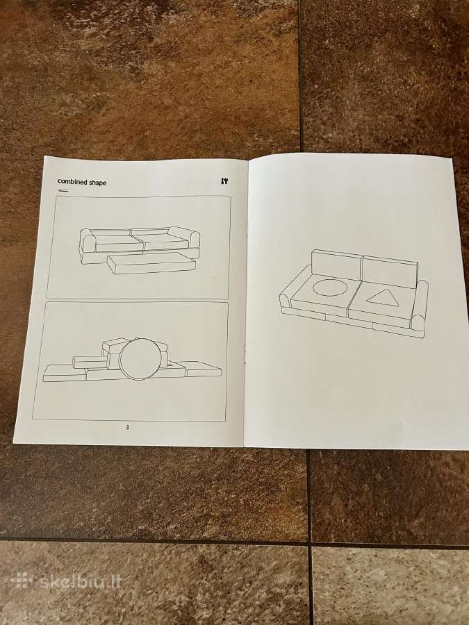 Vaikiška modulinė sofa - nuotraukos Nr. 8