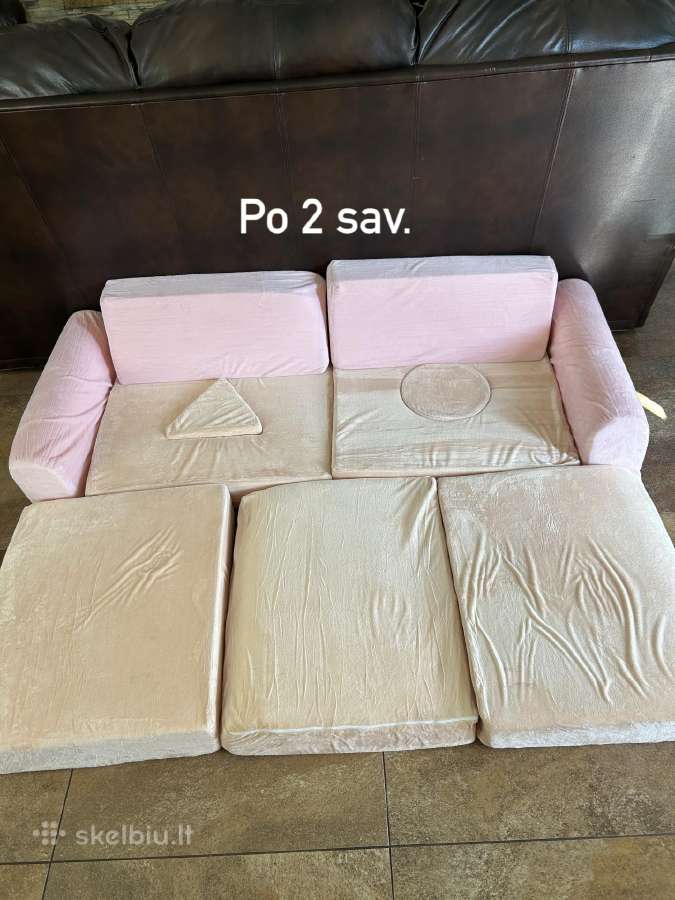 Vaikiška modulinė sofa - nuotraukos Nr. 2