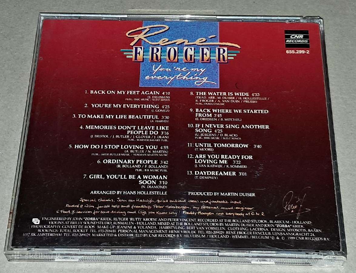 Rene Froger – You're My Everything (Audio CD) - nuotraukos Nr. 2