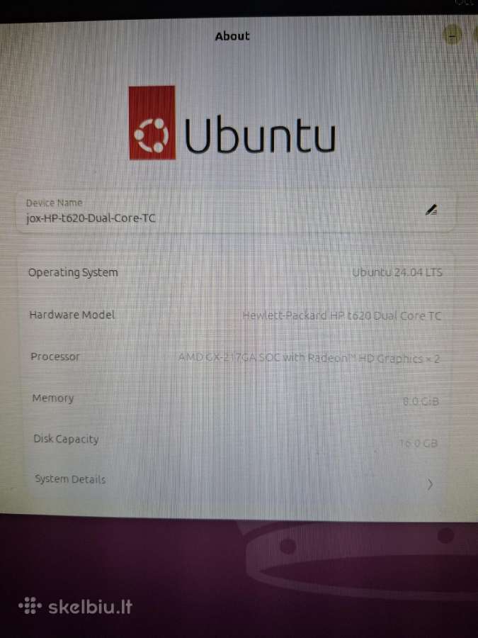 Hp t620 Thin Client dual core - nuotraukos Nr. 5