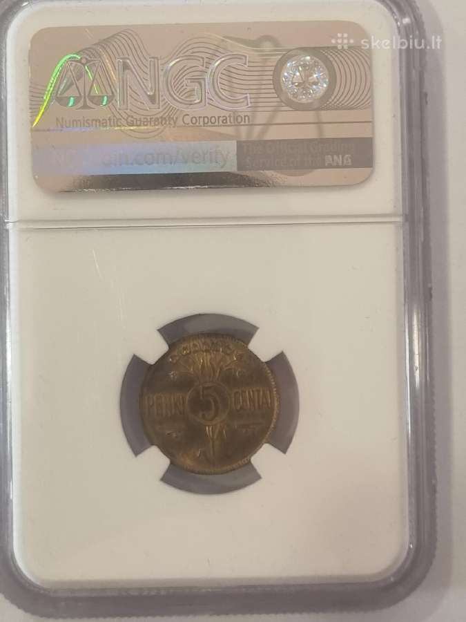 1925 5 centai - nuotraukos Nr. 2