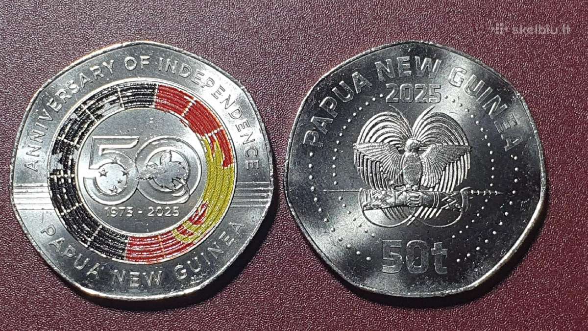 Papua Naujoji Gvinėja 50 tojų, 2025 Nepriklausomyb