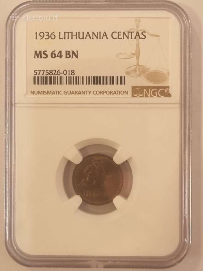 1936 1 centas