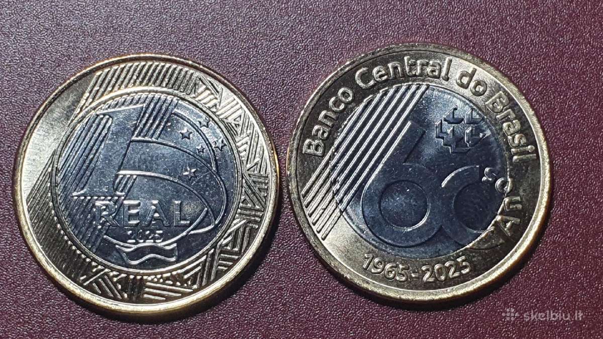 Brazilija 1 realas, 2025 Centrinio banko 60 Uc306