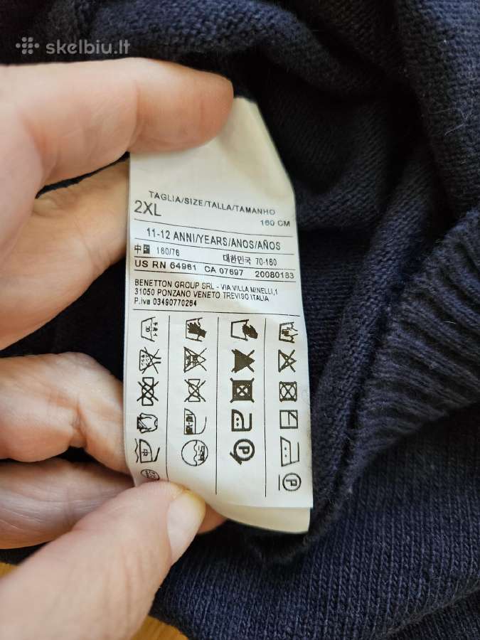 Benetton liemenė su lana vilna ir kašmyru - nuotraukos Nr. 6