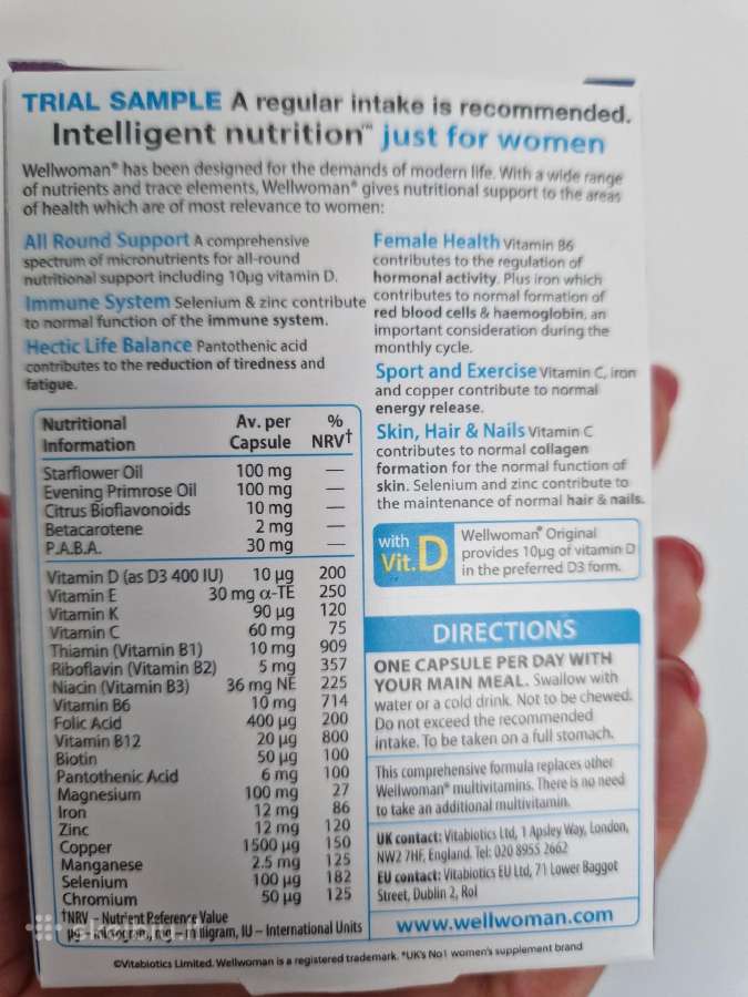 Wellwoman vitaminai - nuotraukos Nr. 2