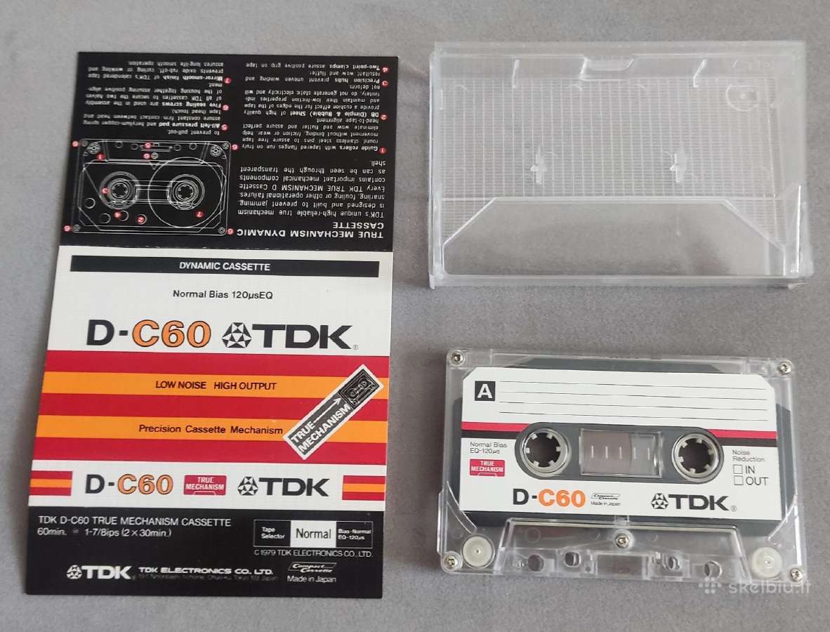 Audiokasetės Tdk