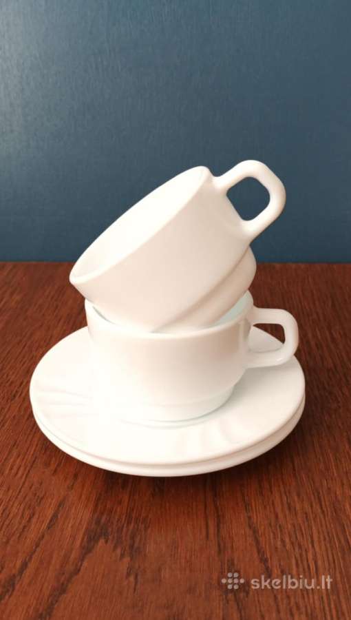 Puodeliai su lėkštute, 150ml, 2vnt., Harmonia