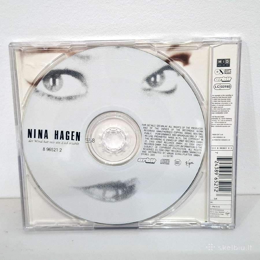 Nina Hagen - Der Wind Hat (CD singlas) - nuotraukos Nr. 2