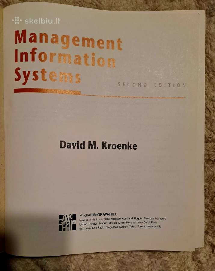 Knyga Management Information Systems: Kroenke, Dav - nuotraukos Nr. 4