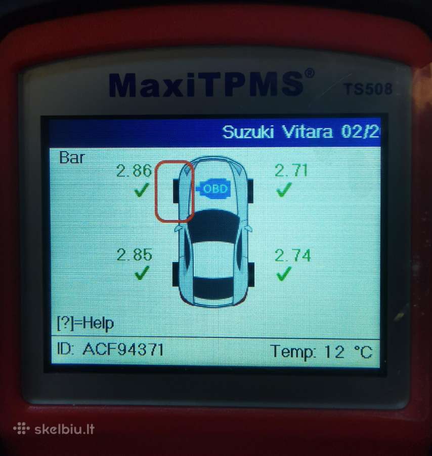 Tpms padangų slėgio davikliai, jų programavimas - nuotraukos Nr. 9