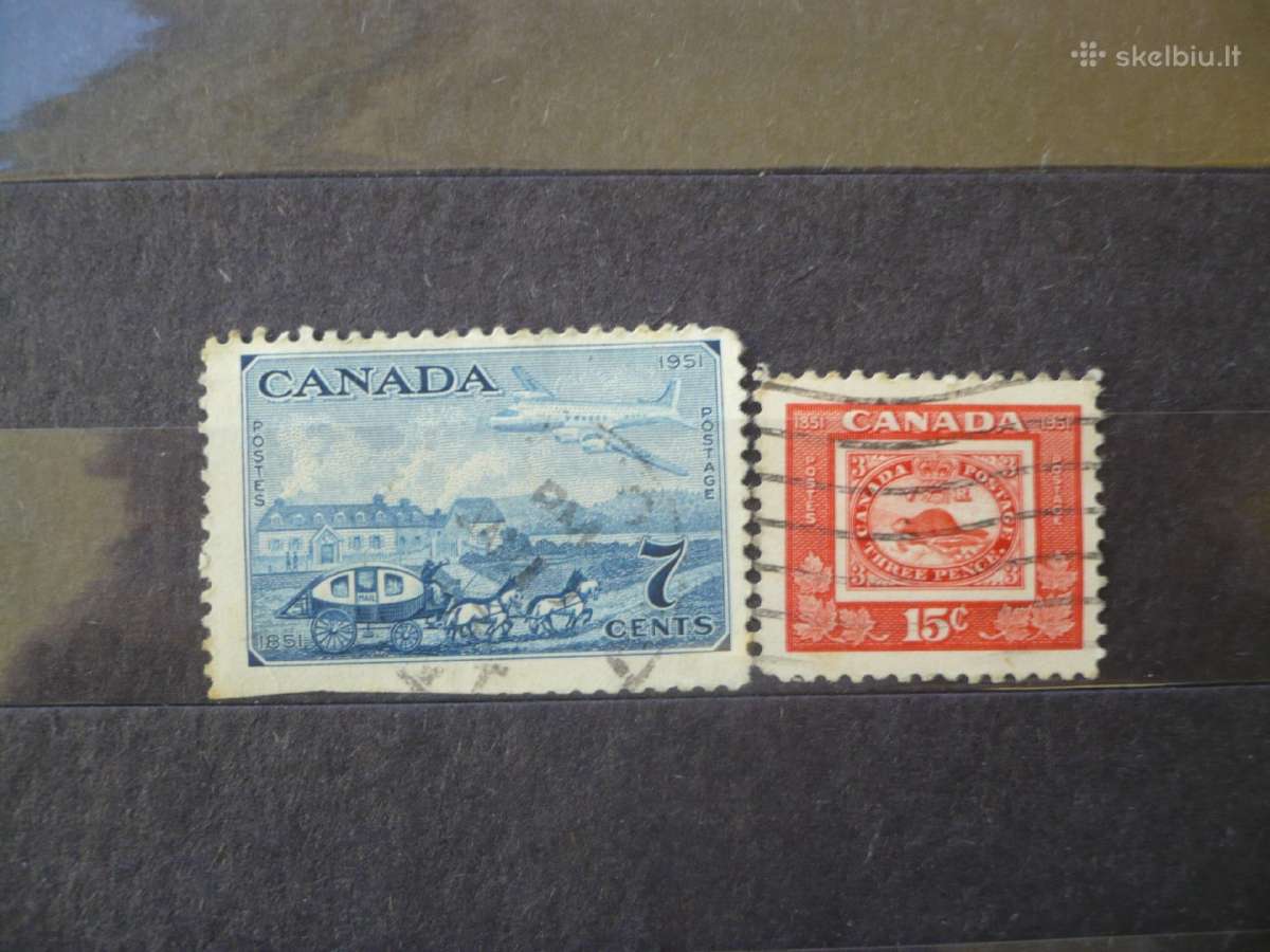 1951 m. Kanados pašto ženklų 100-metis