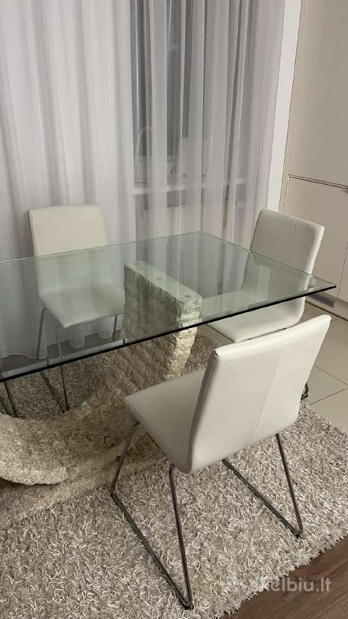 Travertino stalas su kėdėmis - nuotraukos Nr. 4