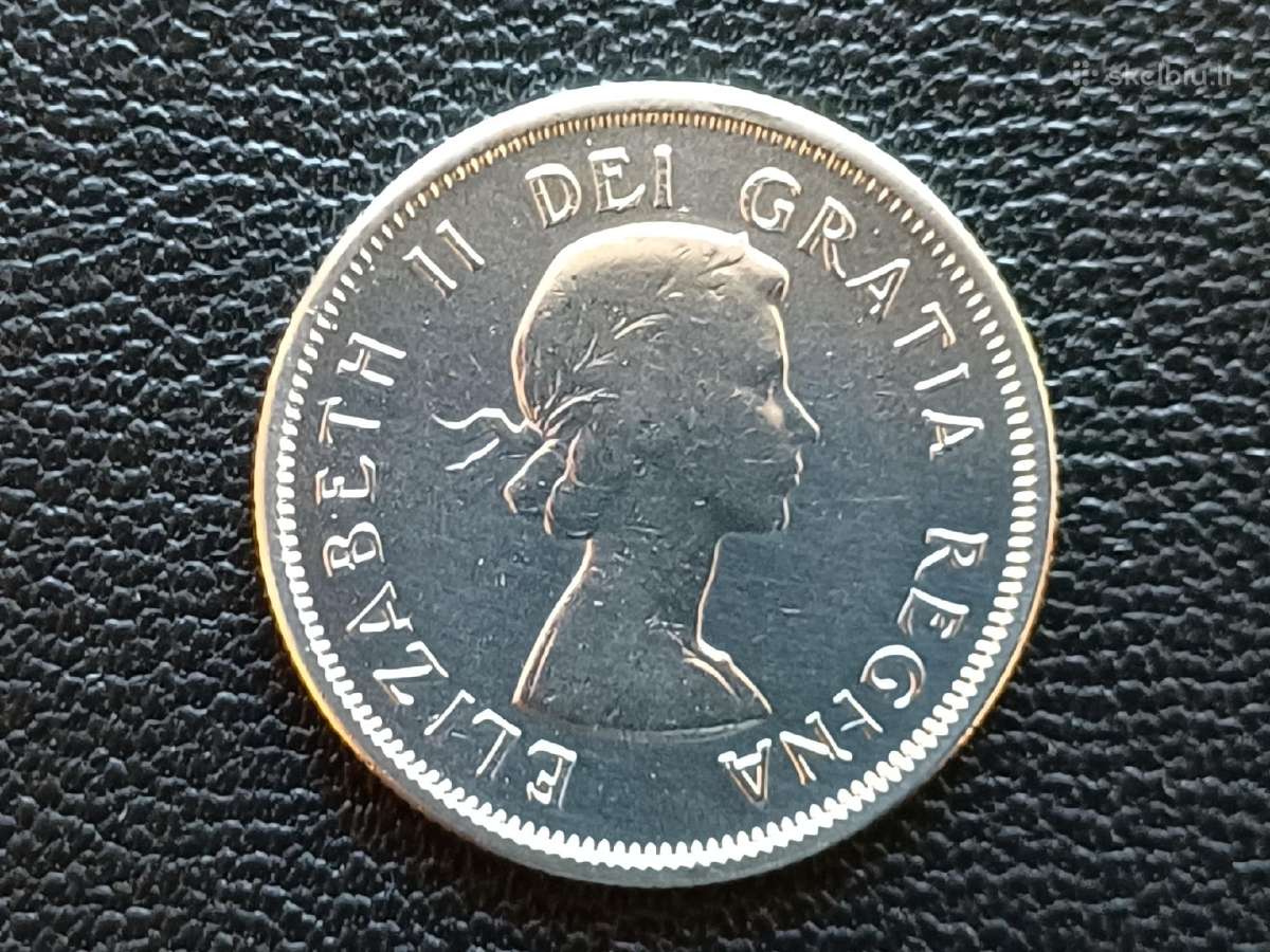 25 centai 1964m. Kanada sidabras - nuotraukos Nr. 2