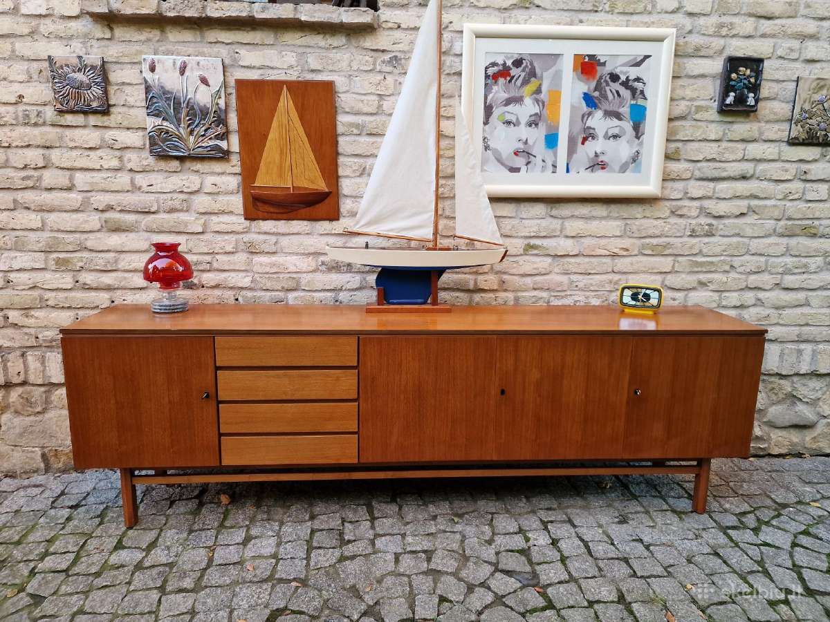 Vintažinė mid century riešutmedžio indauja/komoda - nuotraukos Nr. 6