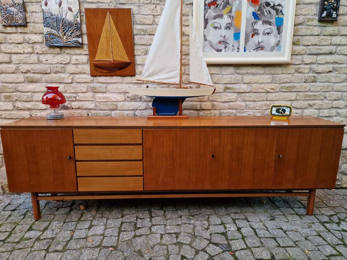 Vintažinė mid century riešutmedžio indauja/komoda - nuotraukos Nr. 7