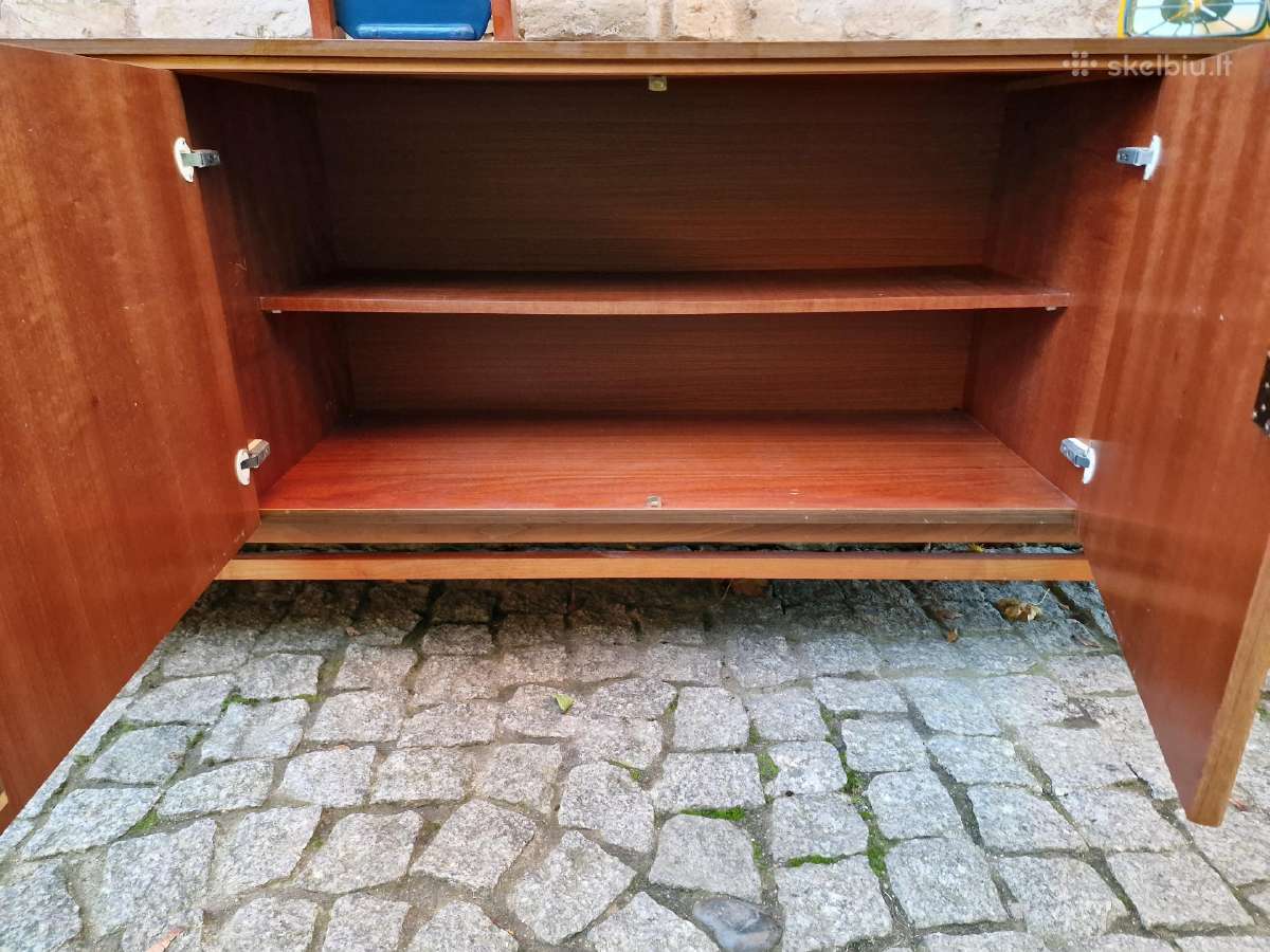 Vintažinė mid century riešutmedžio indauja/komoda - nuotraukos Nr. 10