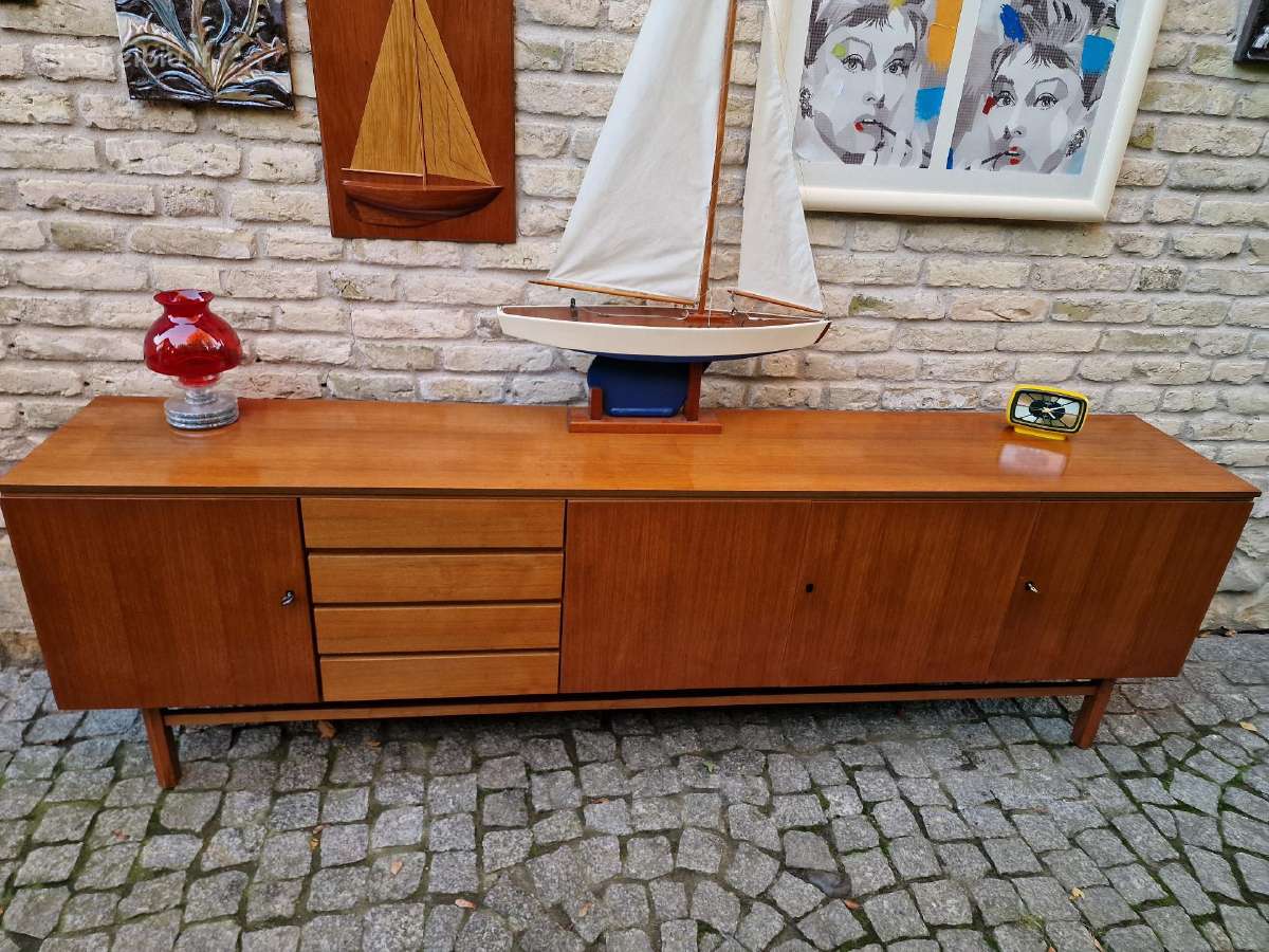 Vintažinė mid century riešutmedžio indauja/komoda - nuotraukos Nr. 36