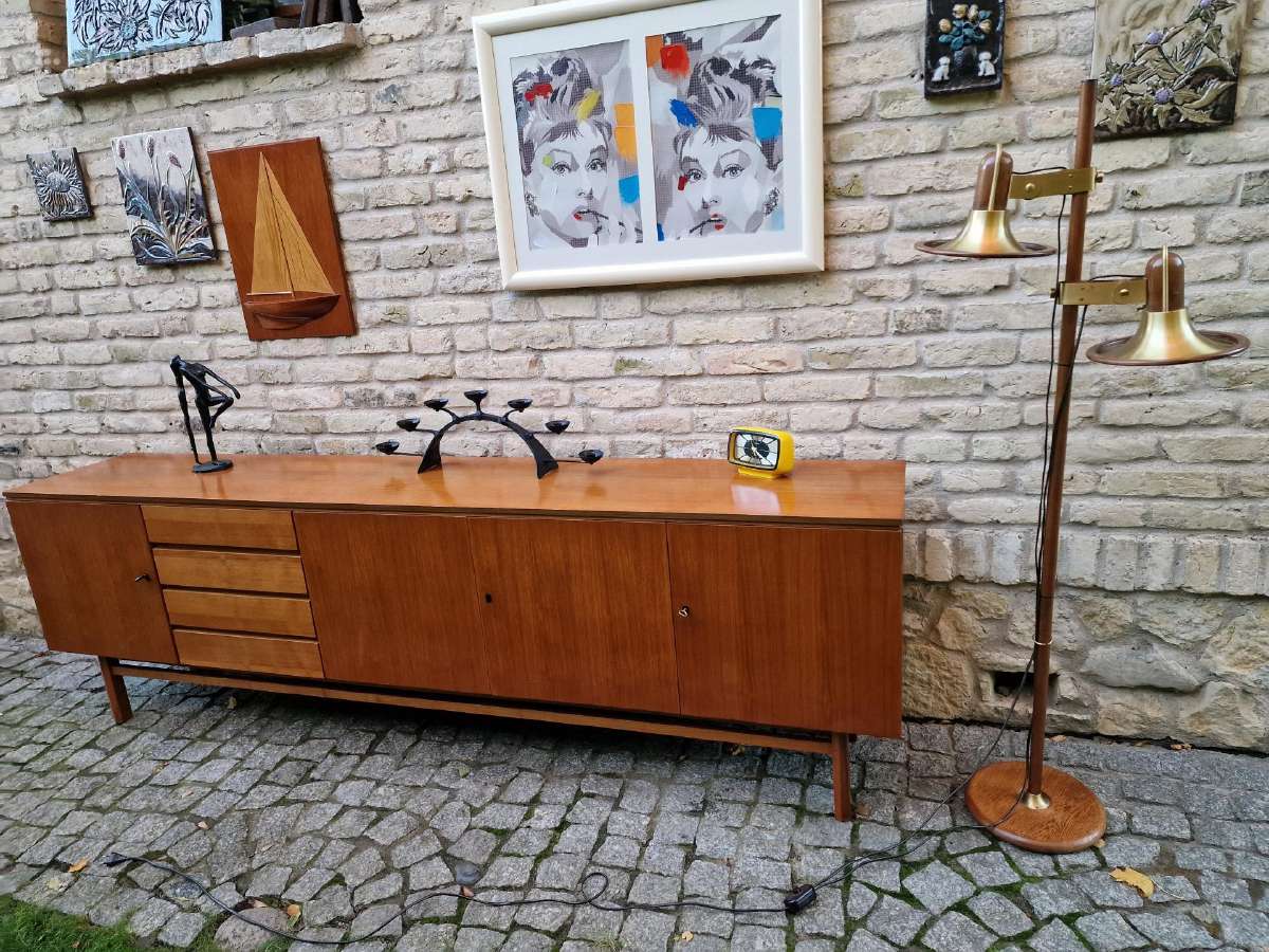 Vintažinė mid century riešutmedžio indauja/komoda - nuotraukos Nr. 37