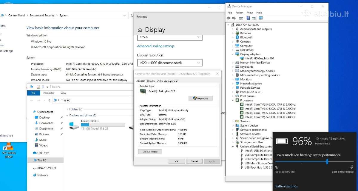Dell Latitude 7470 i5 8gb SSD - nuotraukos Nr. 7
