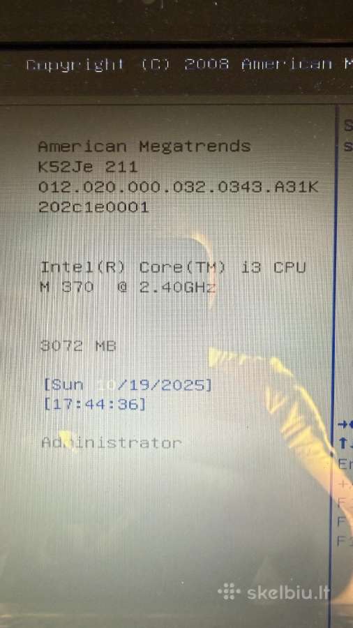 Asus K52je visas arba dalimis - nuotraukos Nr. 2