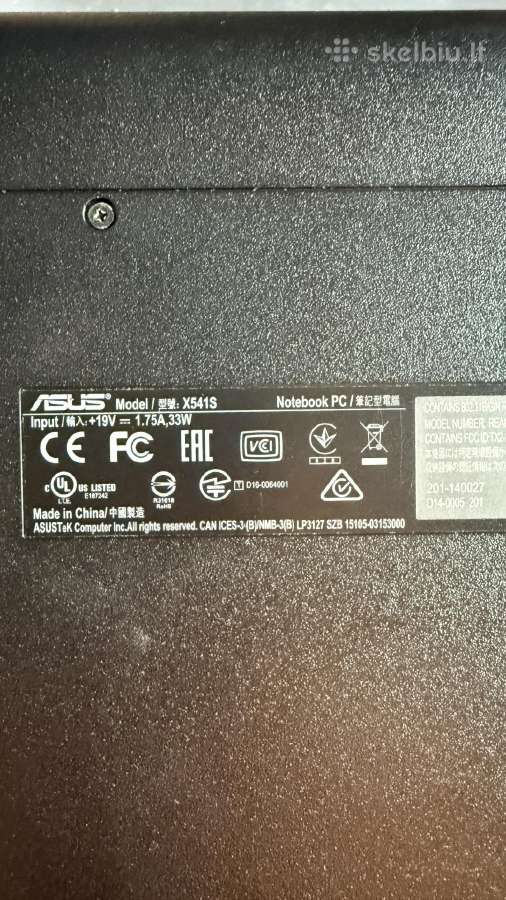 Asus x541s dalimis - nuotraukos Nr. 3