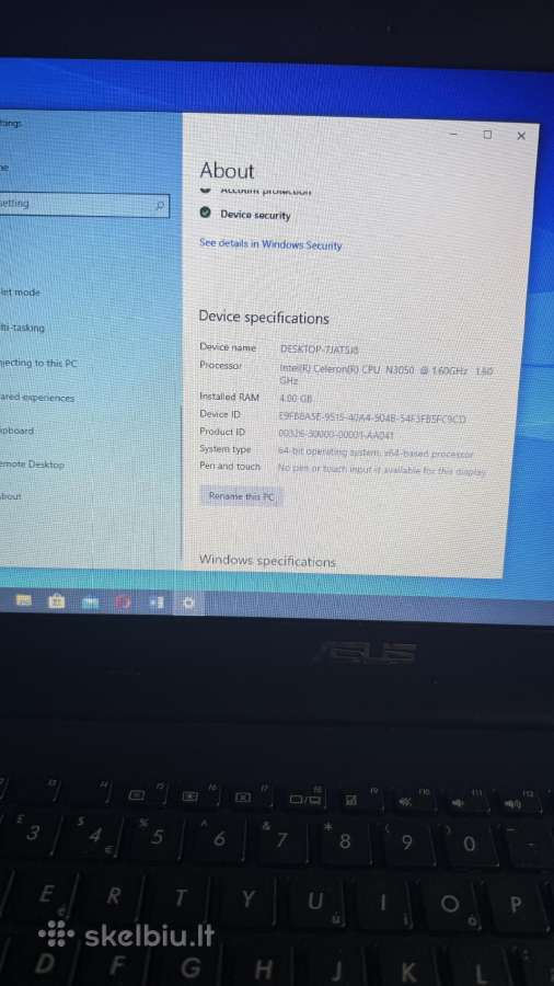 Asus x553s visas arba dalimis - nuotraukos Nr. 2