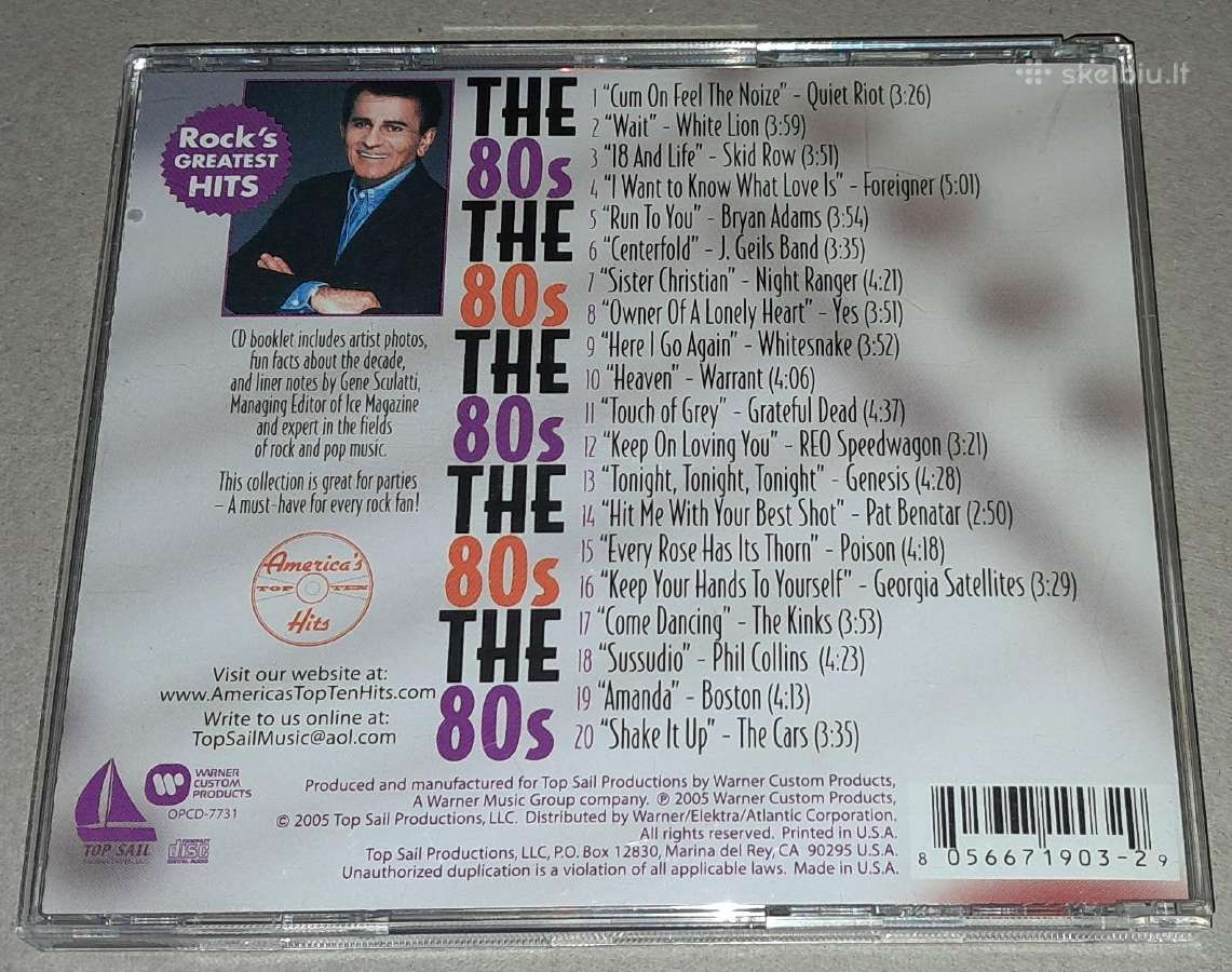 America's Top Ten Hits 80's (Audio CD) - nuotraukos Nr. 2