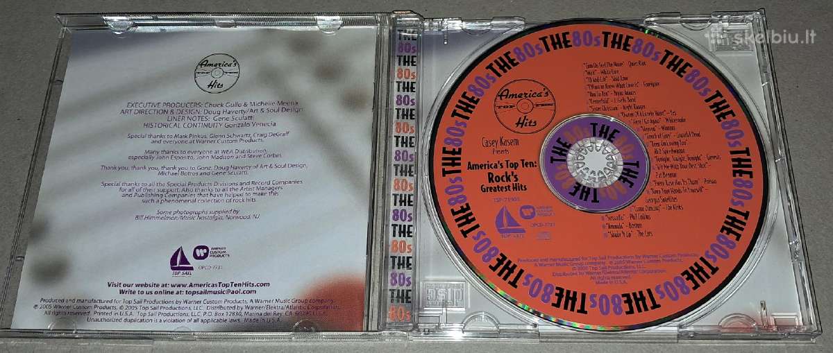 America's Top Ten Hits 80's (Audio CD) - nuotraukos Nr. 3