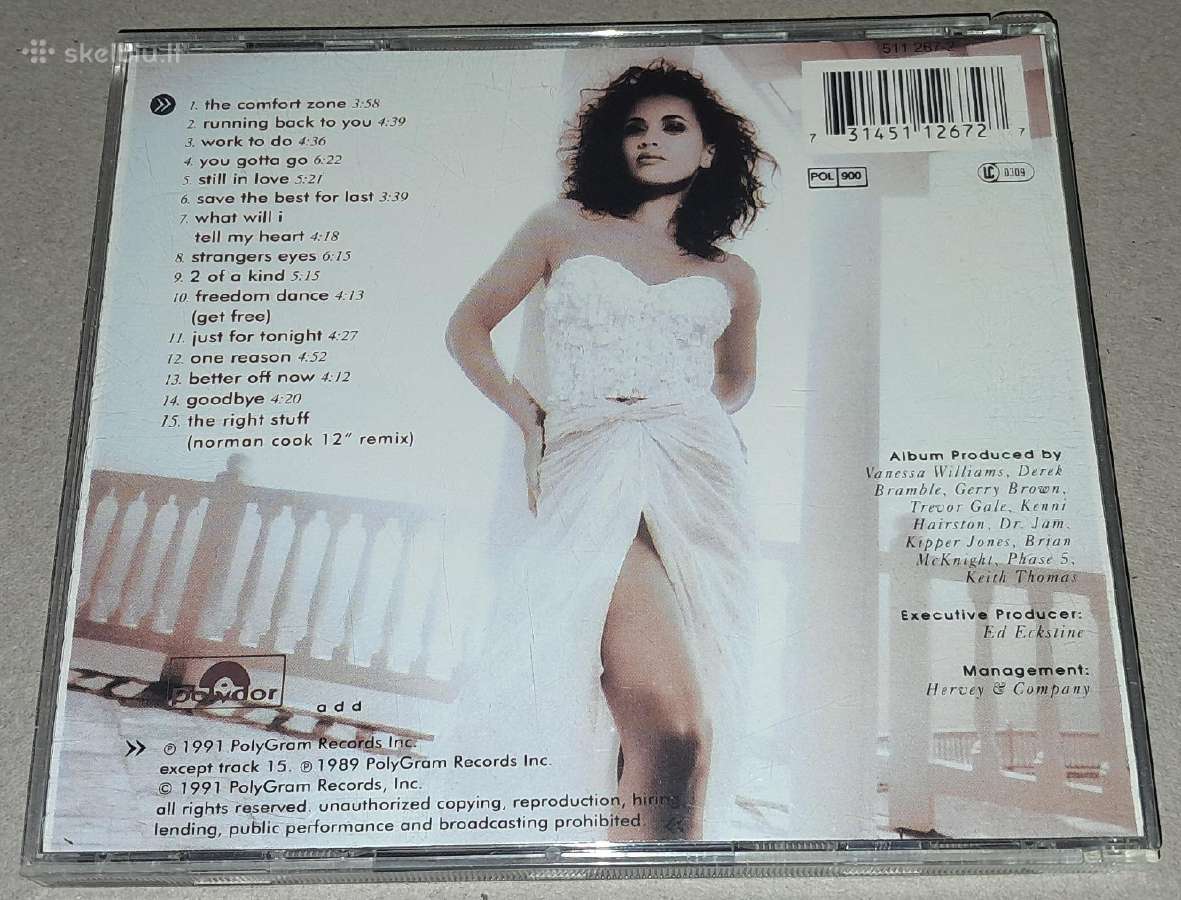 Vanessa Williams – The Comfort Zone (Audio CD) - nuotraukos Nr. 2