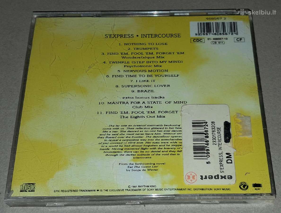 S'express – Intercourse (Audio CD) - nuotraukos Nr. 2
