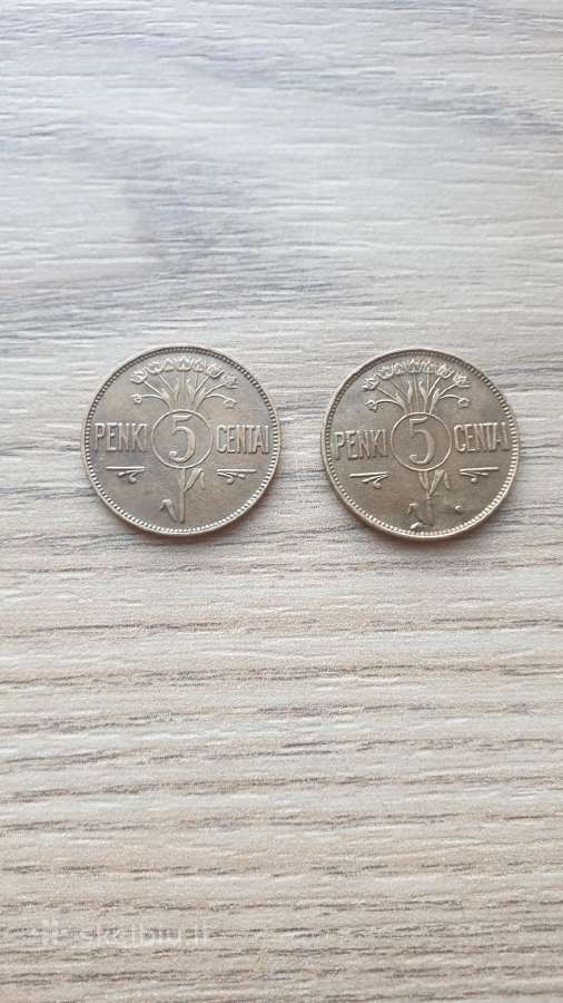 1925 metų 5 centai