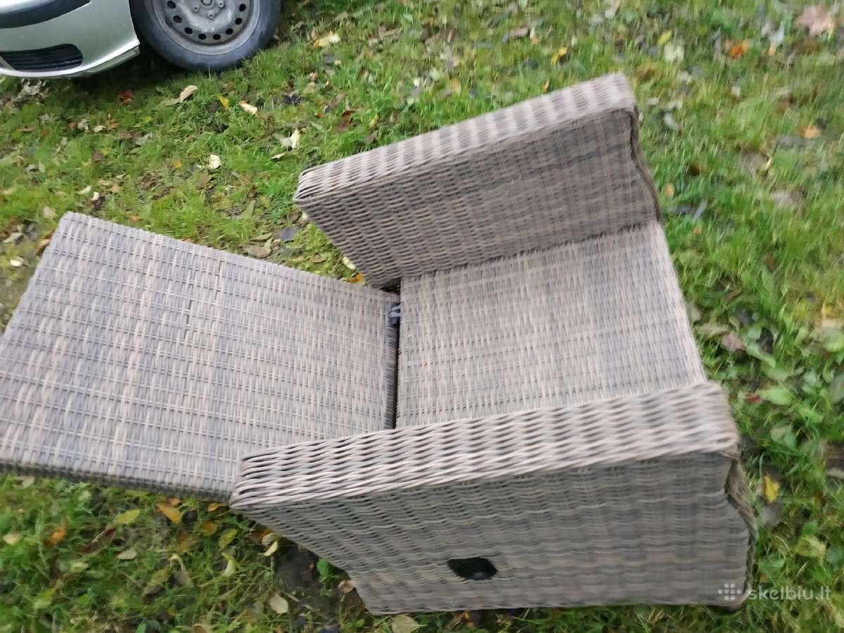 Atlošiama lauko kėdė kreslas sodo - nuotraukos Nr. 4