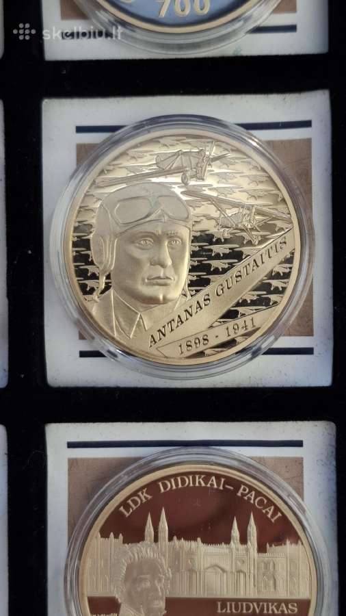 Monetaria paauksuotų medalių kolekcija pigiau - nuotraukos Nr. 7