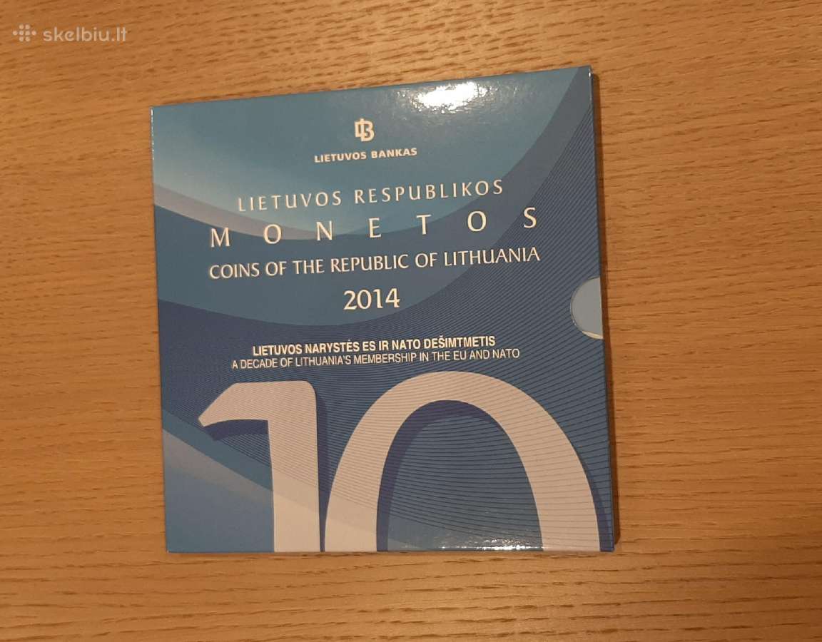 2014 apyvartinių litų monetų rinkinys Es ir Nato