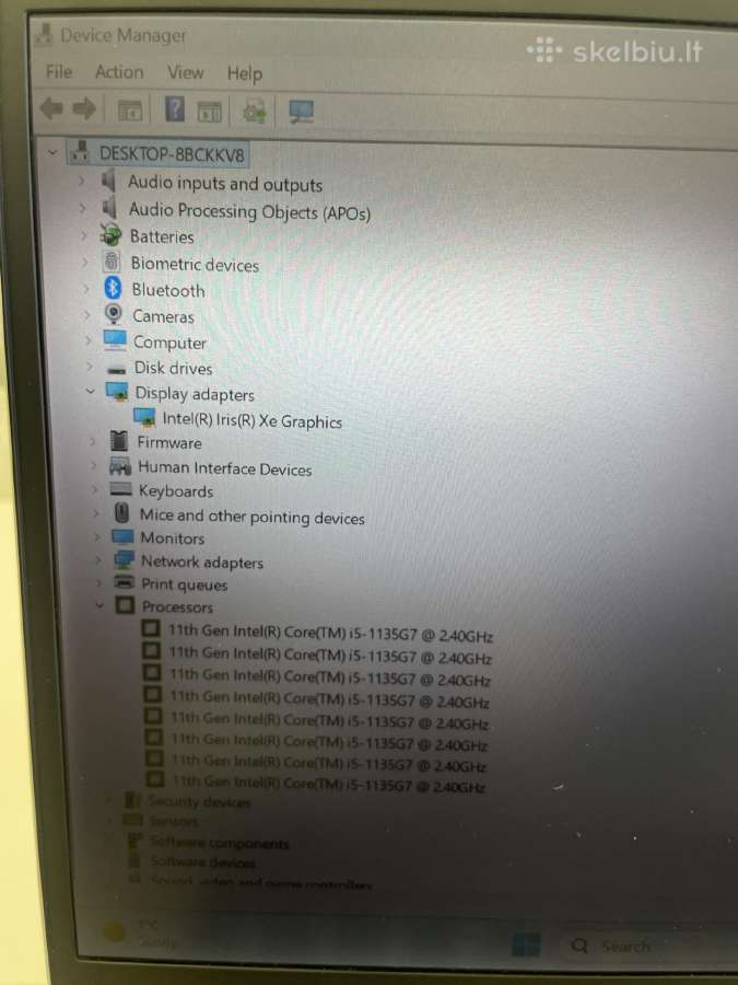Hp Elitebook 830 G8 i5-1135g7 16gb RAM 512gb SSD - nuotraukos Nr. 8