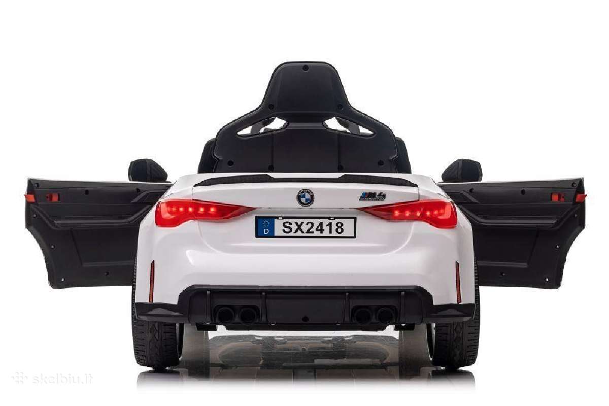 Vienvietis Elektromobilis Vaikams Bmw M4 12v 14ah - nuotraukos Nr. 6