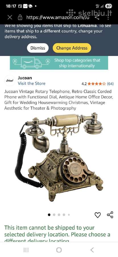 Retro telefonas