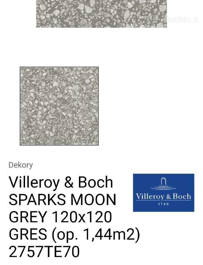 Villeroy & Boch plytelė 120x120 cm