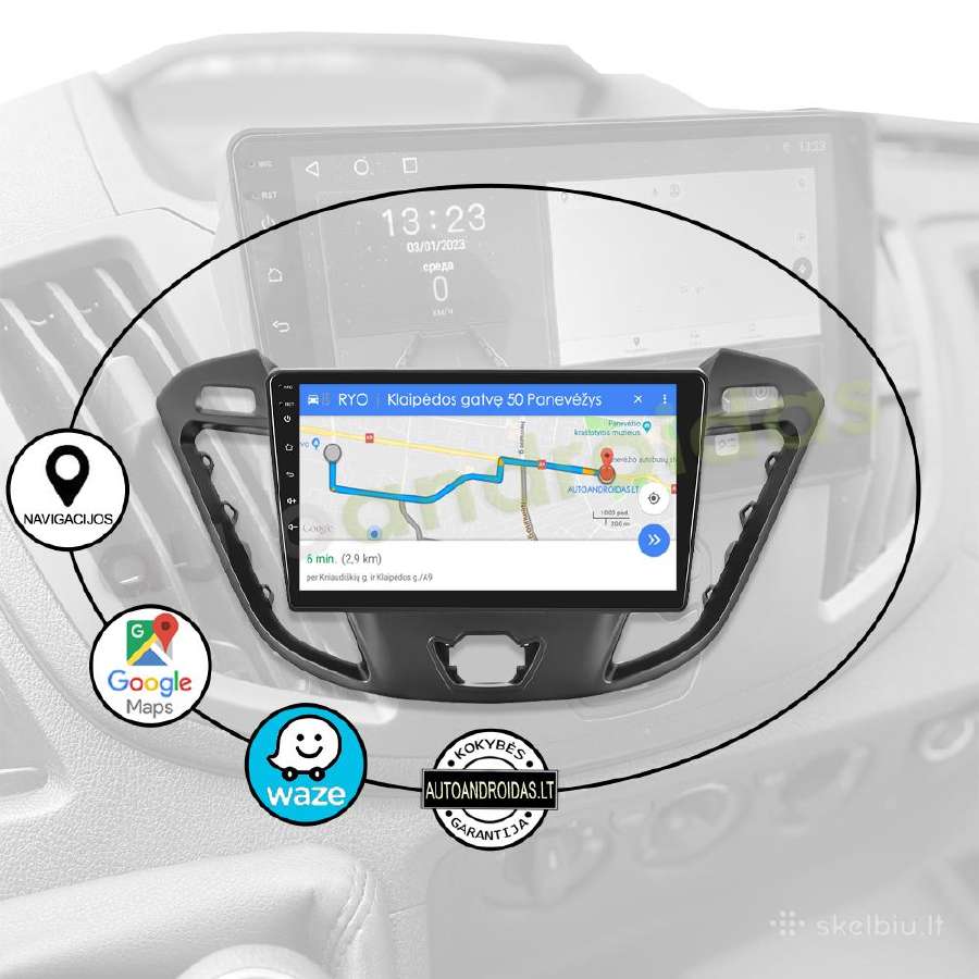 Ford Transit Custom 2012-21 Android multimedija - nuotraukos Nr. 11