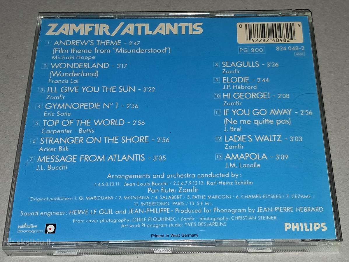 Zamfir – Atlantis (Audio CD) - nuotraukos Nr. 2