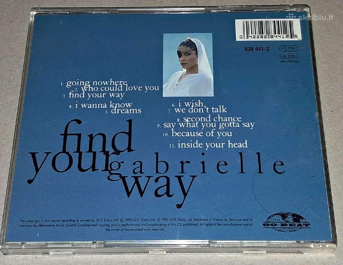 Gabrielle – Find Your Way (Audio CD) - nuotraukos Nr. 2