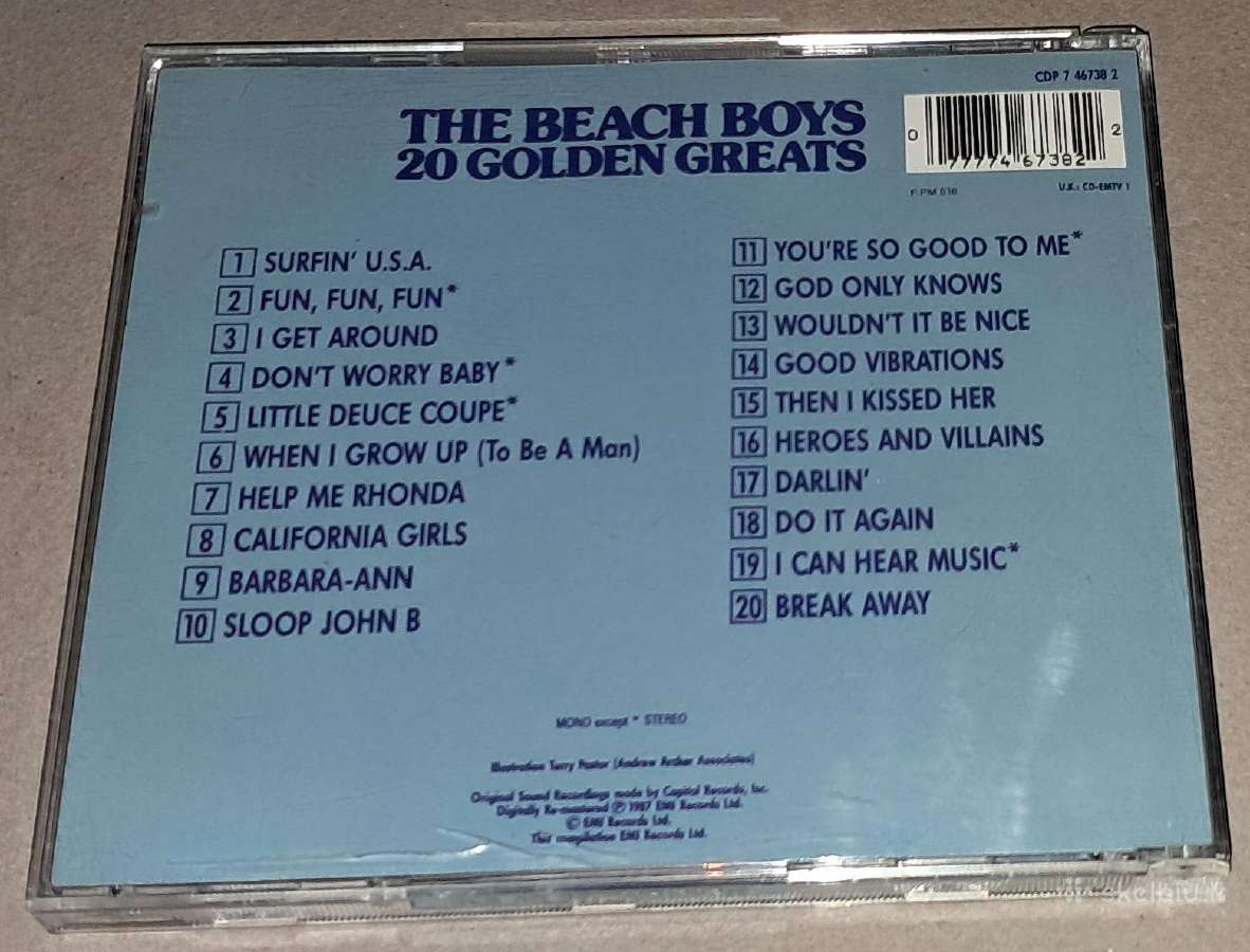 The Beach Boys – 20 Golden Greats (Audio CD) - nuotraukos Nr. 2