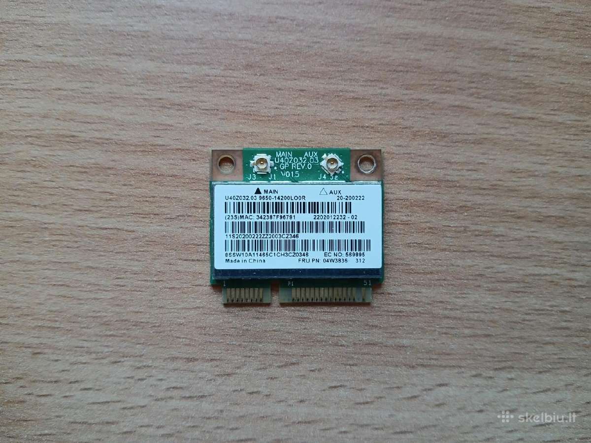 WiFi Bt laptopams