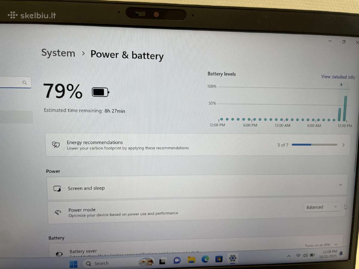 Dell Latitude 5410 i5-10210u 16 GB RAM 256 GB SSD - nuotraukos Nr. 9