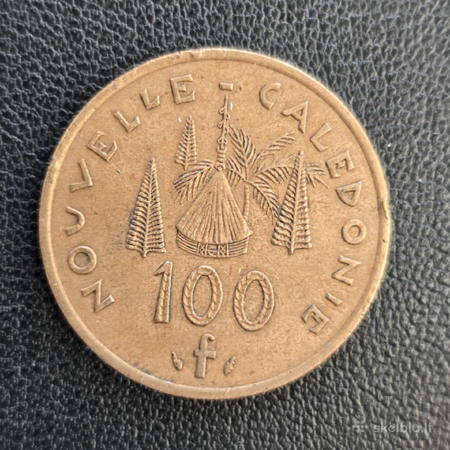 Naujoji Kaledonija 1984 100 francs Ni-brass